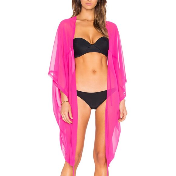 L'Agent by Agent Provocateur Rosana Swim Cover-up Pink One Size - Picture 3 of 12